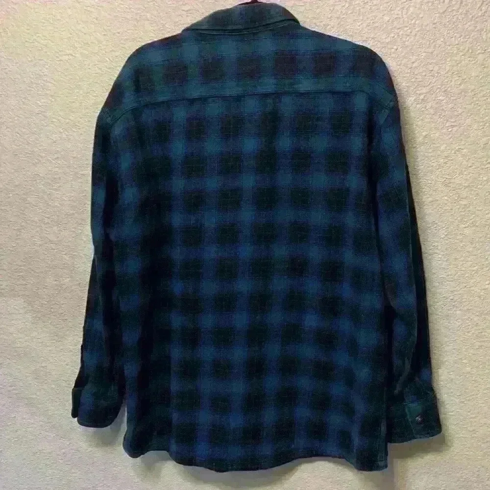Plaid Dickies Chore Coat sz XL farm ranch fall winter western blue collar cowboy - Picture 8 of 8